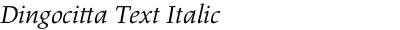 Dingocitta Text Italic